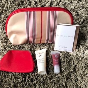NWOT 2-Piece Cosmetic Bag with Extras